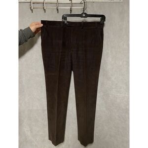 Ralph Lauren Pants Men 38 X33 Brown Chino Corduroy Casual Straight Pocket Hybrid